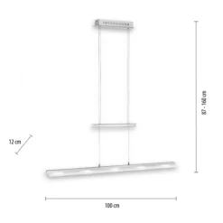 LED-Pendelleuchte, Lichtfarbsteuerung, Sensor-Dimmer, höhenverstellbar