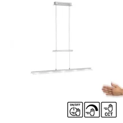 LED-Pendelleuchte, Lichtfarbsteuerung, Sensor-Dimmer, höhenverstellbar