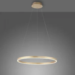 LED Pendelleuchte messing matt rund Ø60cm dimmbar Switchmo warmweiß