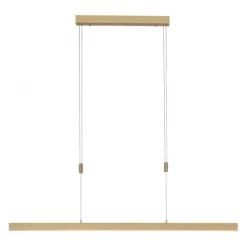 LED Pendelleuchte, messing matt, lineares, filigranes Design, Touchdimmer