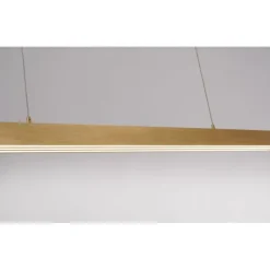 LED Pendelleuchte, messing matt, lineares, filigranes Design, Touchdimmer