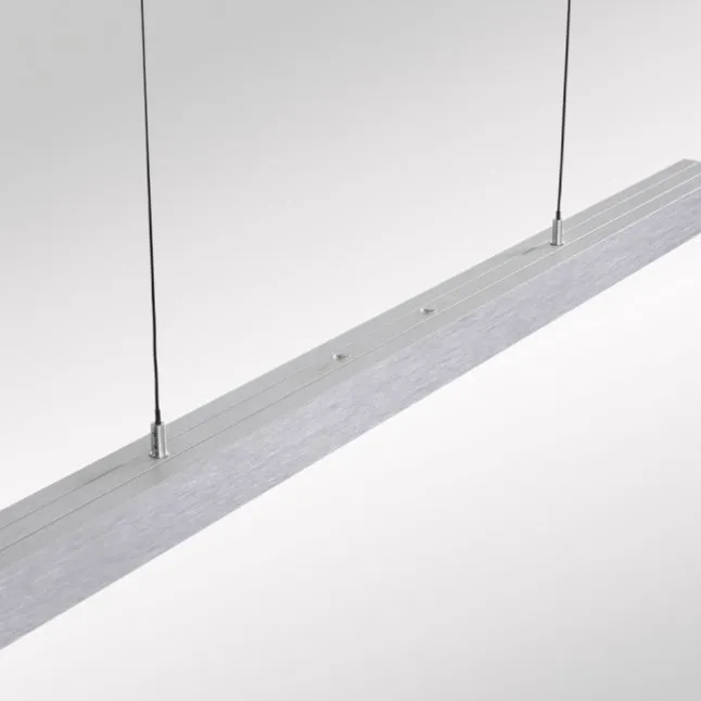 LED Pendelleuchte mit Comfort Lift, aluminium, höhenverstellbar, ausziehbar