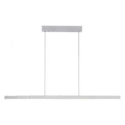 LED Pendelleuchte mit Comfort Lift, aluminium, höhenverstellbar, ausziehbar