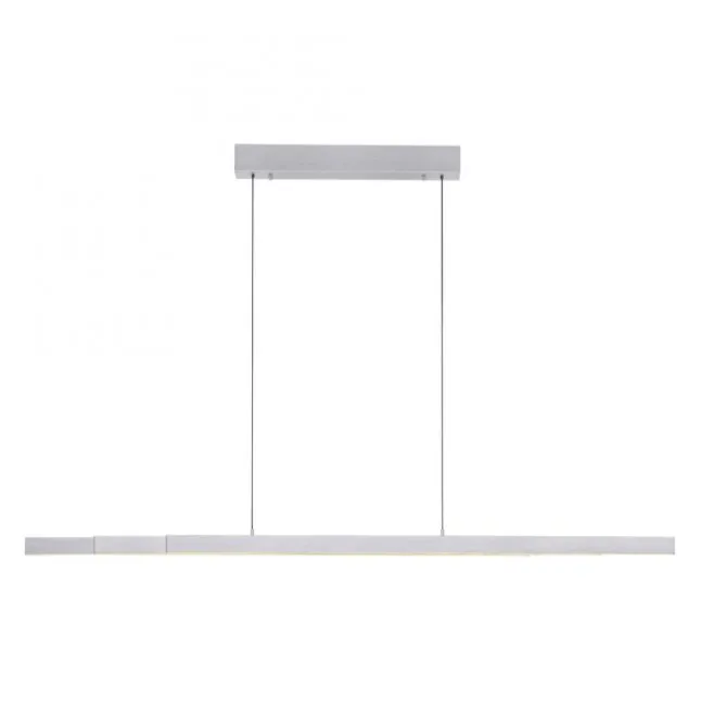 LED Pendelleuchte mit Comfort Lift, aluminium, höhenverstellbar, ausziehbar