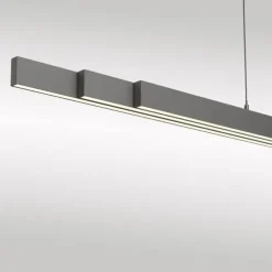 LED Pendelleuchte mit Comfort Lift, anthrazit, höhenverstellbar, ausziehbar