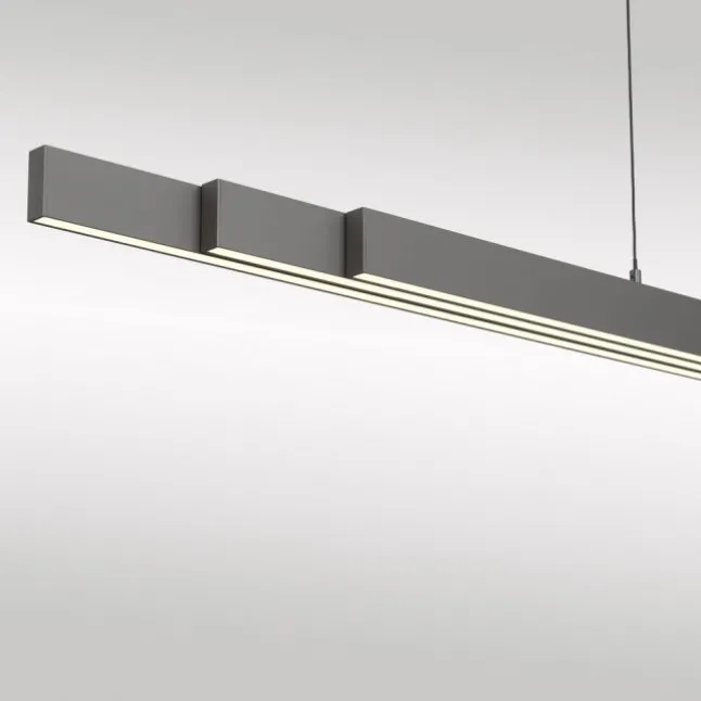 LED Pendelleuchte mit Comfort Lift, anthrazit, höhenverstellbar, ausziehbar