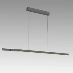 LED Pendelleuchte mit Comfort Lift, anthrazit, höhenverstellbar, ausziehbar