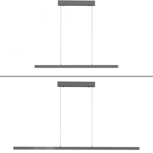LED Pendelleuchte mit Comfort Lift, anthrazit, höhenverstellbar, ausziehbar