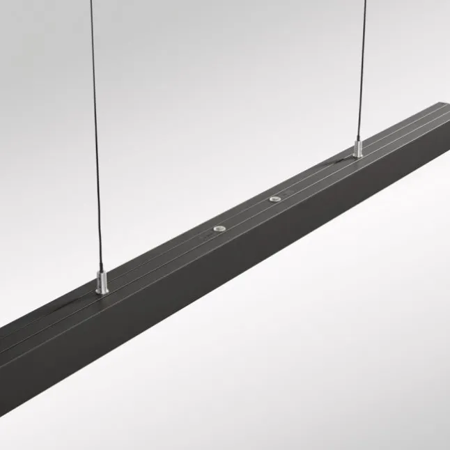 LED Pendelleuchte mit Comfort Lift, anthrazit, höhenverstellbar, ausziehbar