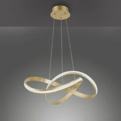 LED-Pendelleuchte, modern, Design, Wellenform, 57x57cm