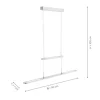 LED-Pendelleuchte, modern, höhenverstellbar, Sensordimmer, CCT