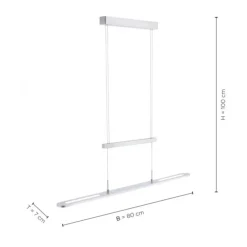 LED-Pendelleuchte, modern, höhenverstellbar, Sensordimmer, CCT
