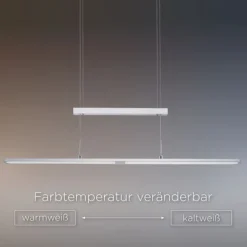 LED-Pendelleuchte, modern, höhenverstellbar, Sensordimmer, CCT