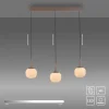 LED Pendelleuchte NAMI, sandfarben, länglich, dimmbar, Comfort-Lift, Memoryfunktion
