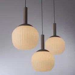 LED Pendelleuchte NAMI, sandfarben, länglich, dimmbar, Comfort-Lift, Memoryfunktion
