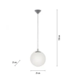 LED Pendelleuchte opal mattem Glas 25cm IP20 Innenleuchte