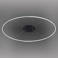 LED Pendelleuchte oval 56x56 anthrazit dimmbar Memoryfunktion