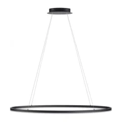 LED Pendelleuchte oval 56x56 anthrazit dimmbar Memoryfunktion