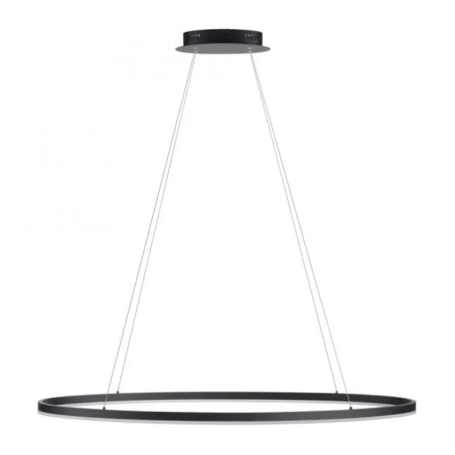 LED Pendelleuchte oval 56x56 anthrazit dimmbar Memoryfunktion