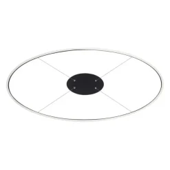 LED Pendelleuchte oval 56x56 anthrazit dimmbar Memoryfunktion
