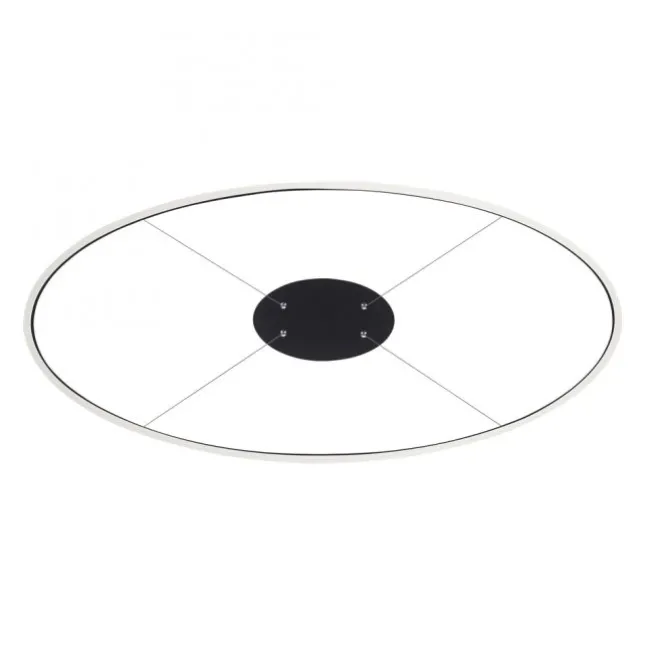 LED Pendelleuchte oval 56x56 anthrazit dimmbar Memoryfunktion