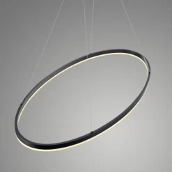 LED Pendelleuchte oval 56x56 anthrazit dimmbar Memoryfunktion
