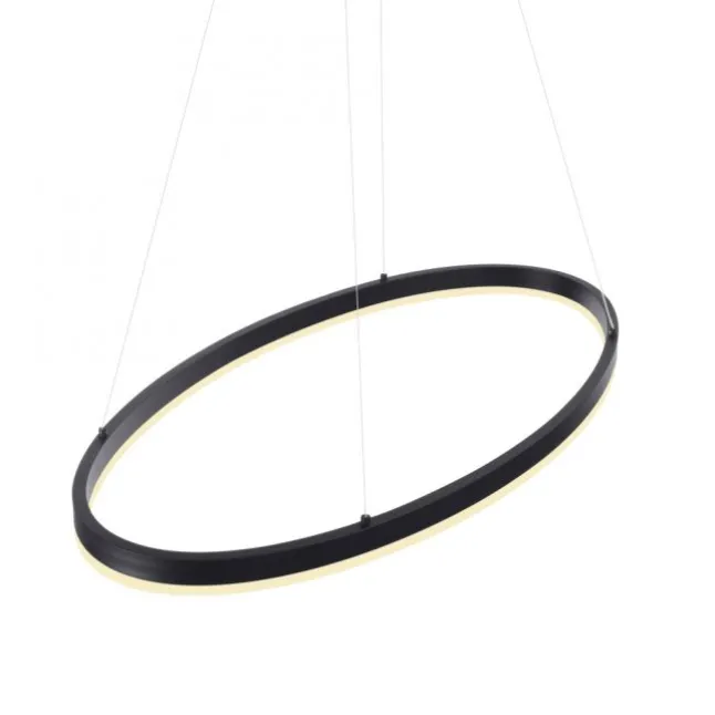 LED Pendelleuchte oval 40x40 anthrazit dimmbar Memoryfunktion