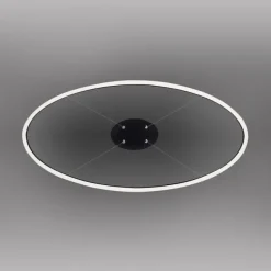 LED Pendelleuchte oval 40x40 anthrazit dimmbar Memoryfunktion