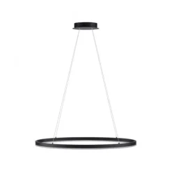 LED Pendelleuchte oval 40x40 anthrazit dimmbar Memoryfunktion