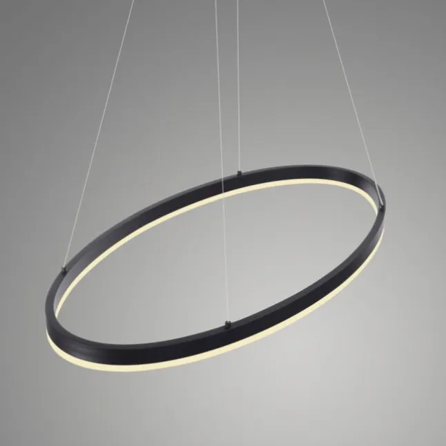 LED Pendelleuchte oval 40x40 anthrazit dimmbar Memoryfunktion
