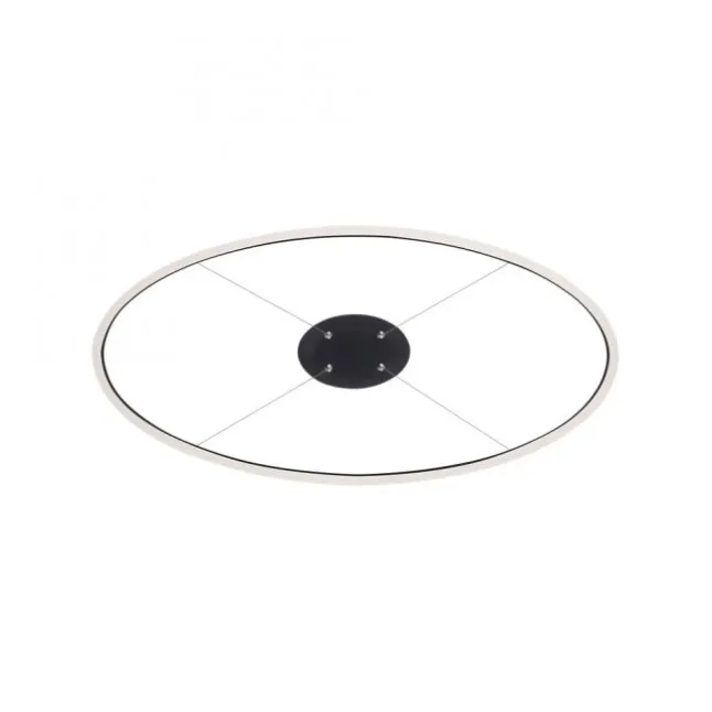 LED Pendelleuchte oval 40x40 anthrazit dimmbar Memoryfunktion