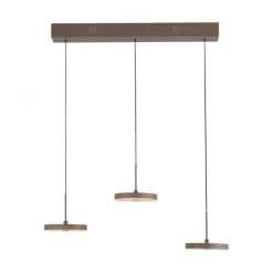 LED Pendelleuchte PLATA, sandfarben, 3-flammig, dimmbar, Easy Lift