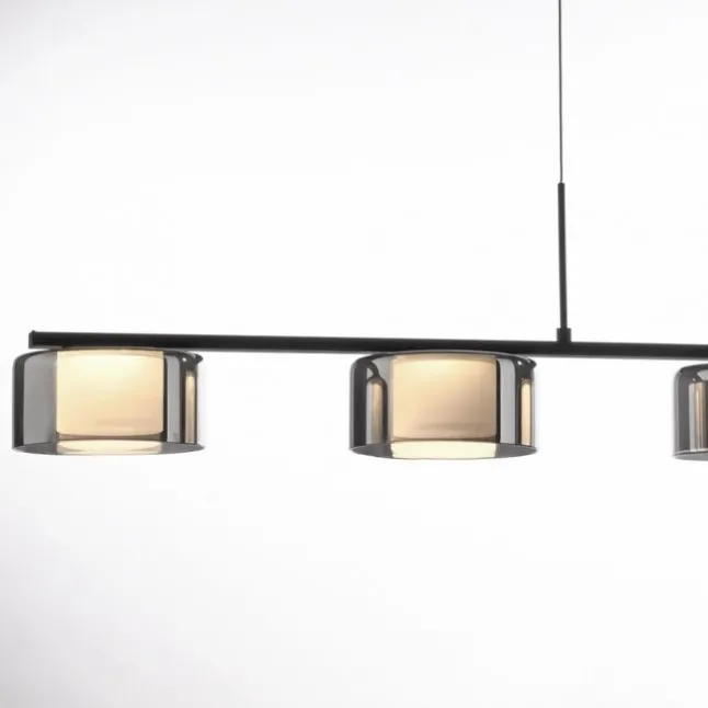 LED Pendelleuchte RIKA schwarz dimmbar höhenverstellbar Memoryfunktion