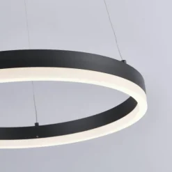 LED Pendelleuchte, rund, anthrazitfarben, Dimmfunktion, Memory Funktion