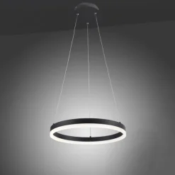 LED Pendelleuchte, rund, anthrazitfarben, Dimmfunktion, Memory Funktion