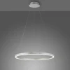 LED Pendelleuchte rund dimmbar aluminium 3 Stufen Dimmung warmweiß