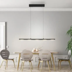 LED Pendelleuchte schwarz Comfor Lift höhenverstellbar dimmbar