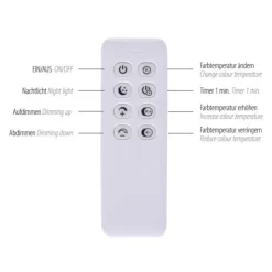 LED Pendelleuchte schwarz dimmbar per Fernbedienung Memoryfunktion CCT