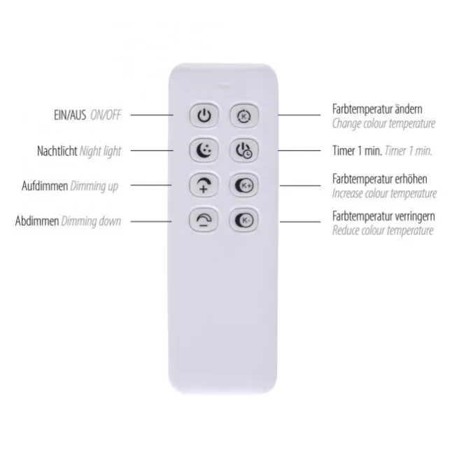 LED Pendelleuchte schwarz dimmbar per Fernbedienung Memoryfunktion CCT