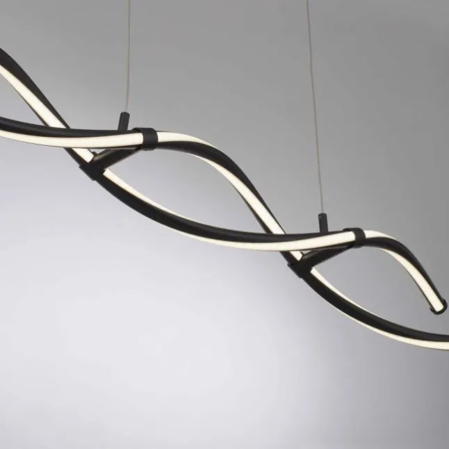 LED Pendelleuchte schwarz dimmbar per Fernbedienung Memoryfunktion CCT