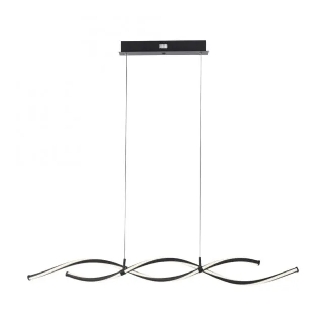 LED Pendelleuchte schwarz dimmbar per Fernbedienung Memoryfunktion CCT