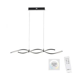 LED Pendelleuchte schwarz dimmbar per Fernbedienung Memoryfunktion CCT