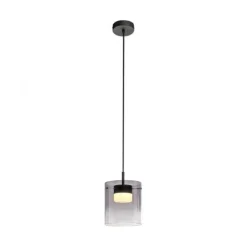LED Pendelleuchte schwarz 1-flammig dimmbar in 3 Stufen Esszimmer
