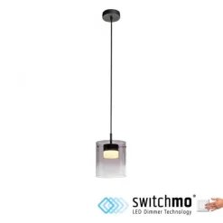 LED Pendelleuchte schwarz 1-flammig dimmbar in 3 Stufen Esszimmer