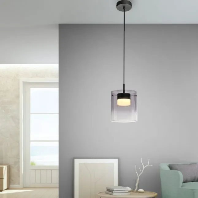 LED Pendelleuchte schwarz 1-flammig dimmbar in 3 Stufen Esszimmer