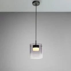 LED Pendelleuchte schwarz 1-flammig dimmbar in 3 Stufen Esszimmer