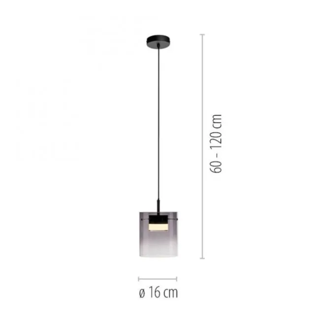 LED Pendelleuchte schwarz 1-flammig dimmbar in 3 Stufen Esszimmer