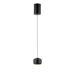 LED Pendelleuchte schwarz 1 flammig höhenverstellbar Esszimmer