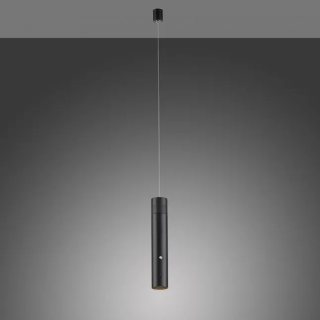 LED Pendelleuchte schwarz höhenverstellbar magnetischer Kopf Akku