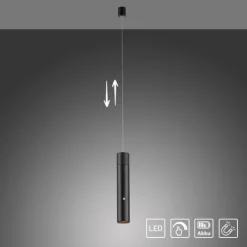 LED Pendelleuchte schwarz höhenverstellbar magnetischer Kopf Akku
